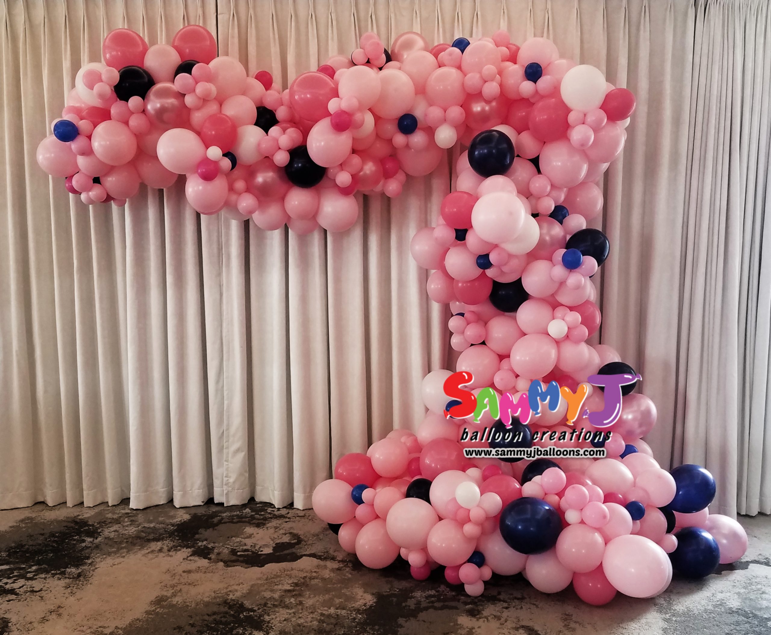 SAMMY J Balloon Creations st louis balloons organic demi arch